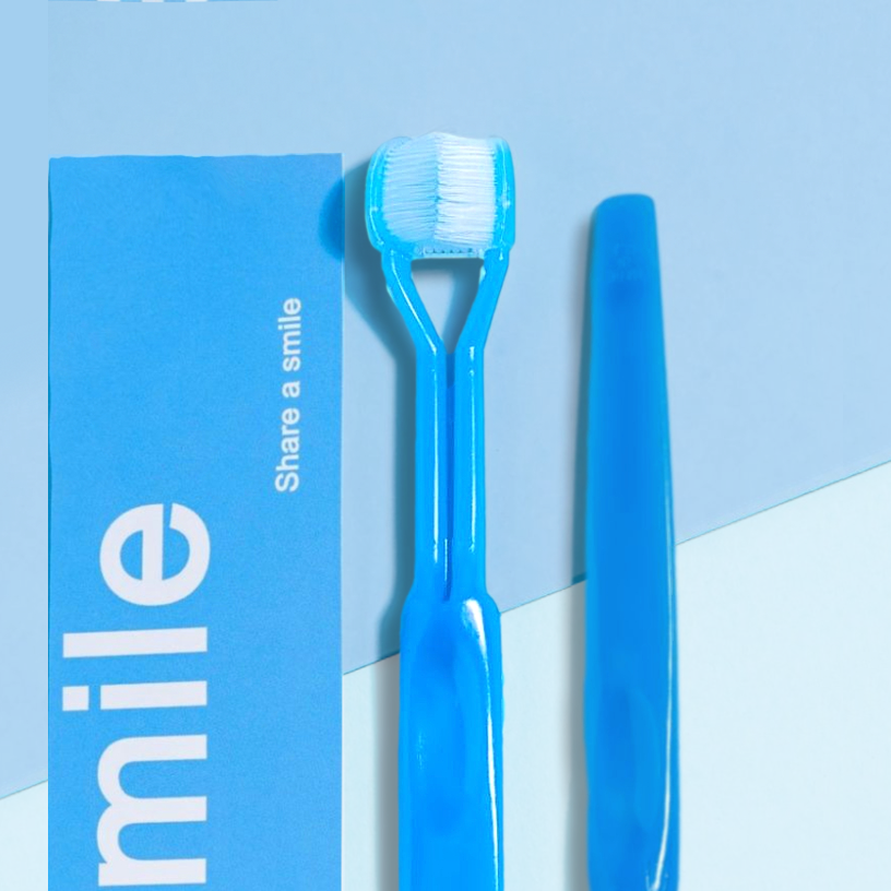 Three-Sided Toothbrush