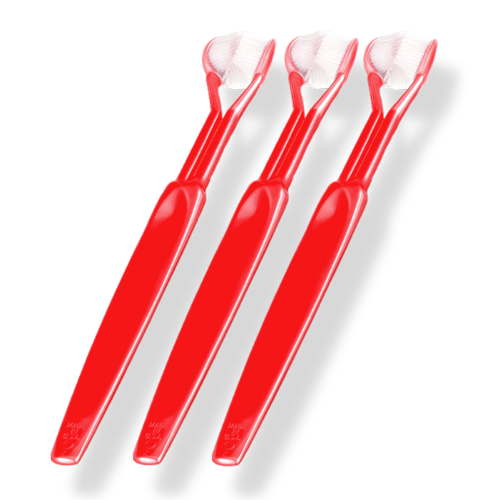 Three-Sided Toothbrush